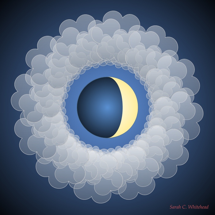 Moon mandala by Sarah C. Whitehead